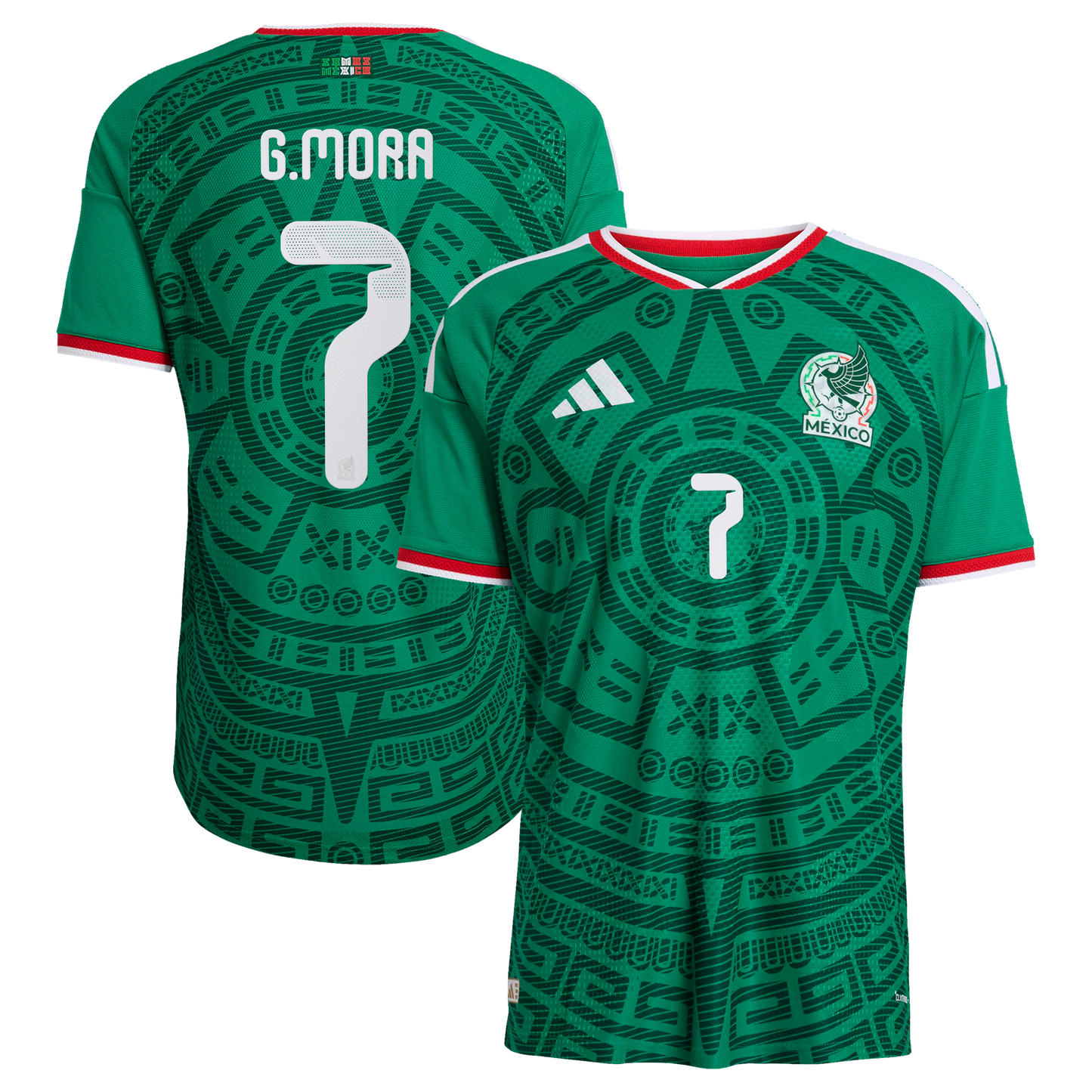 Gilberto Mora Mexico National Team 2026 Home On-Field Jersey - Green