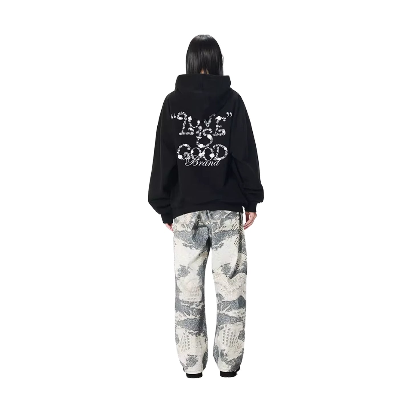 GOODBRAND Flower Fragrance Hoodie Black (FW25)