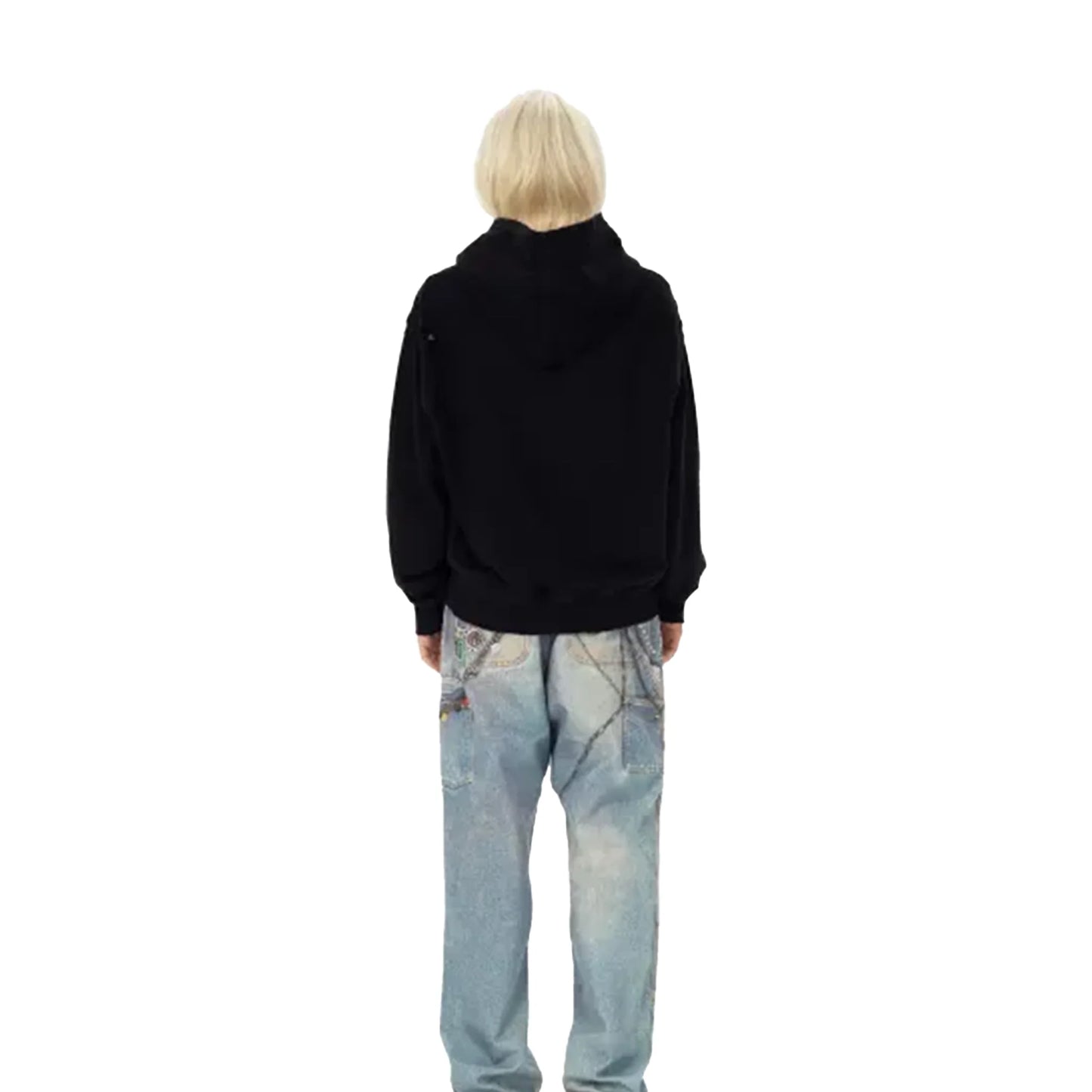 GOODBRAND Diamond Ripped Hoodie Black (FW24)