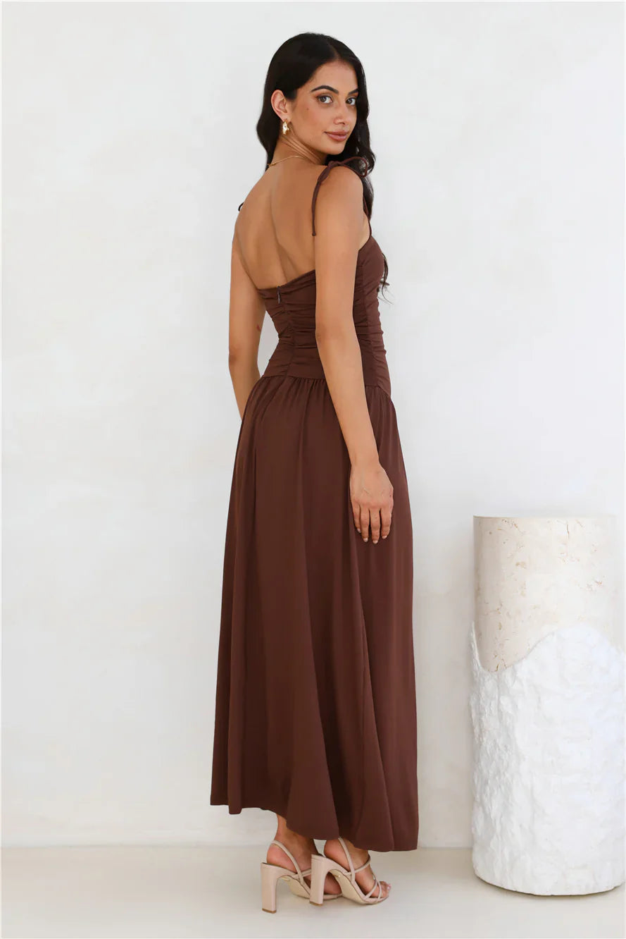 Dream Strides Maxi Dress Brown