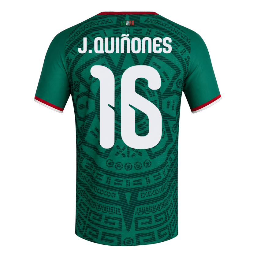 Julián Quiñones Mexico National Team 2026 Home On-Field Jersey - Green