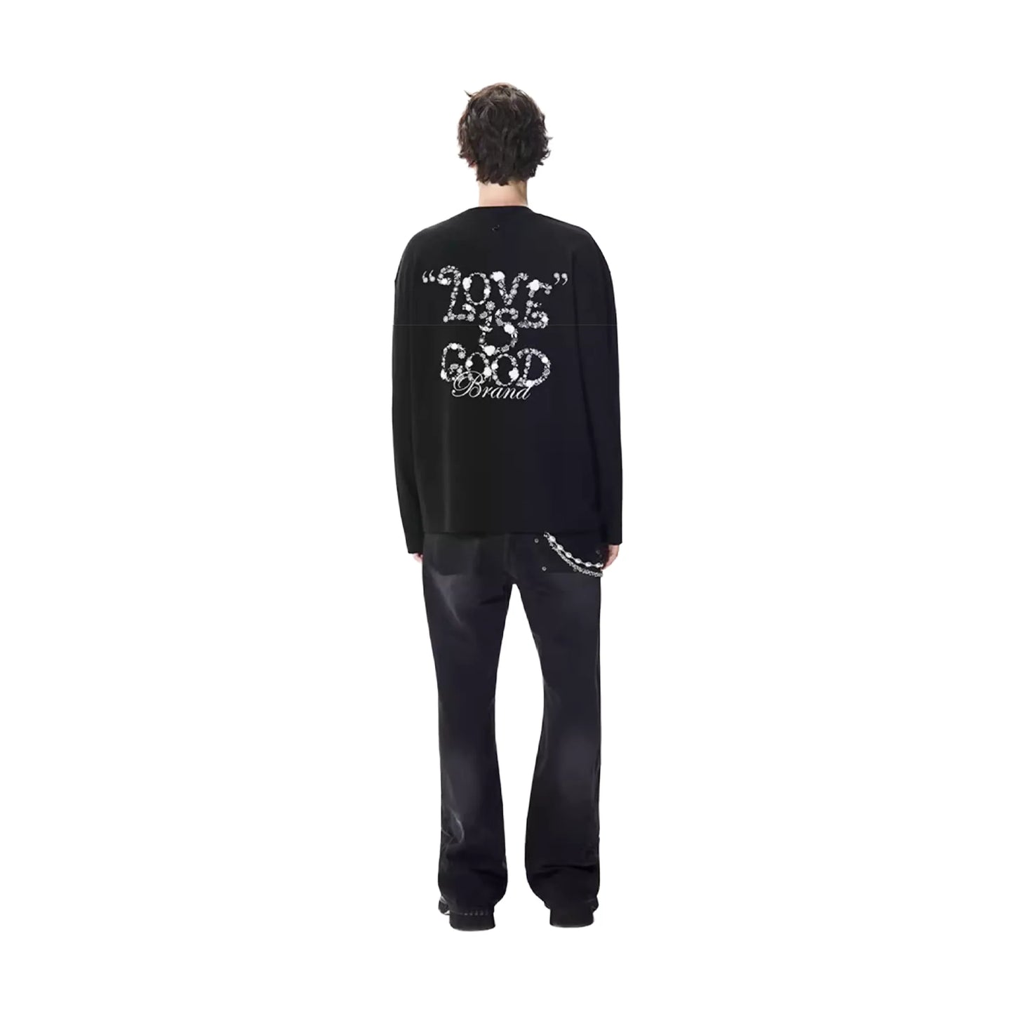 GOODBRAND Flower Fragrance Long Sleeved Tee Black (FW25)