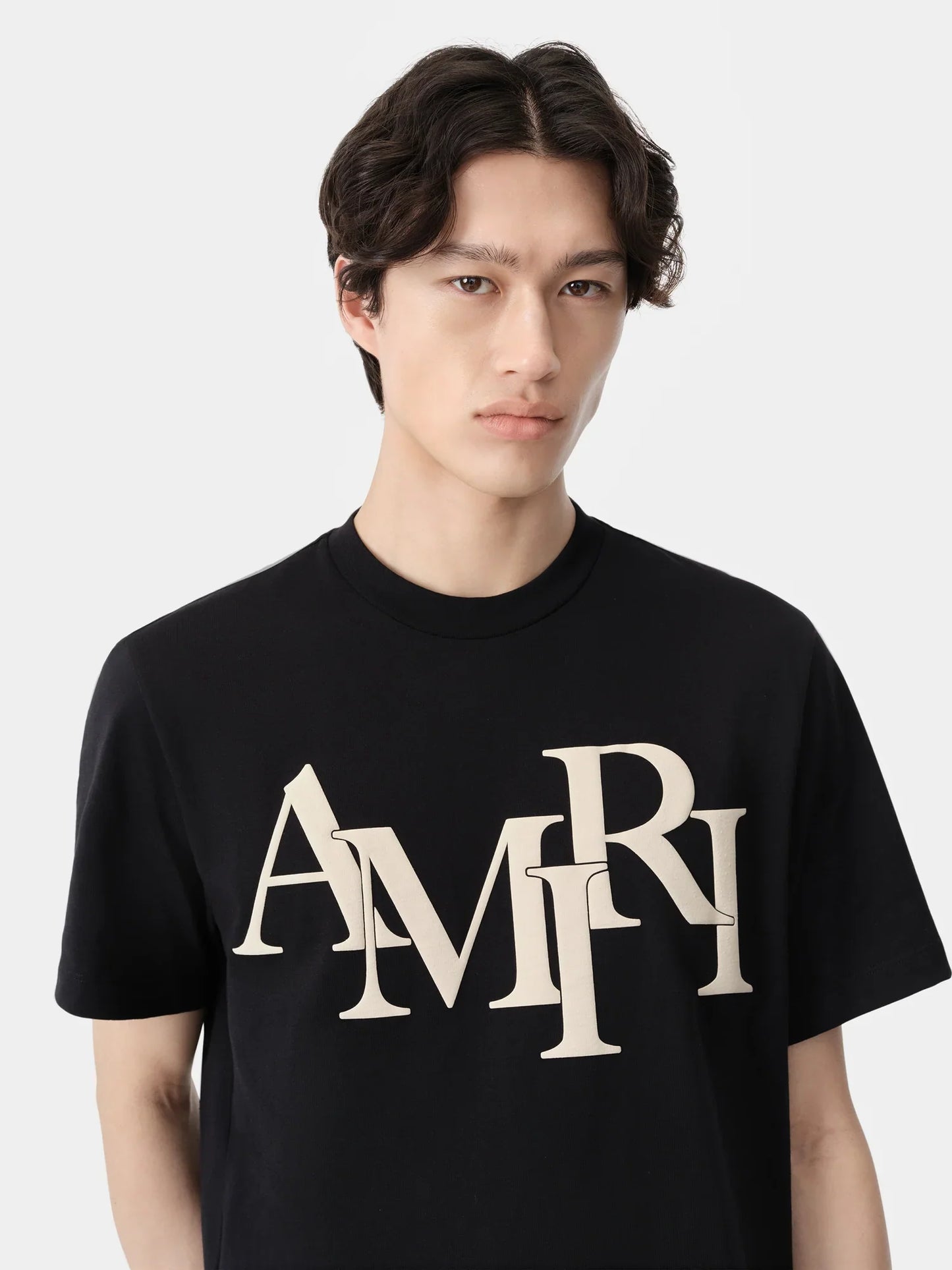 AMIRI STAGGERED TEE - Black