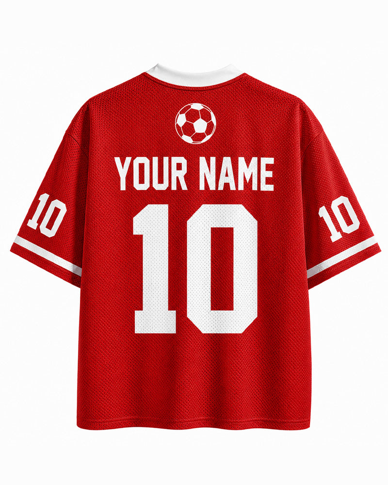TheRetroTee Custom Switzerland Soccer Mesh Jersey