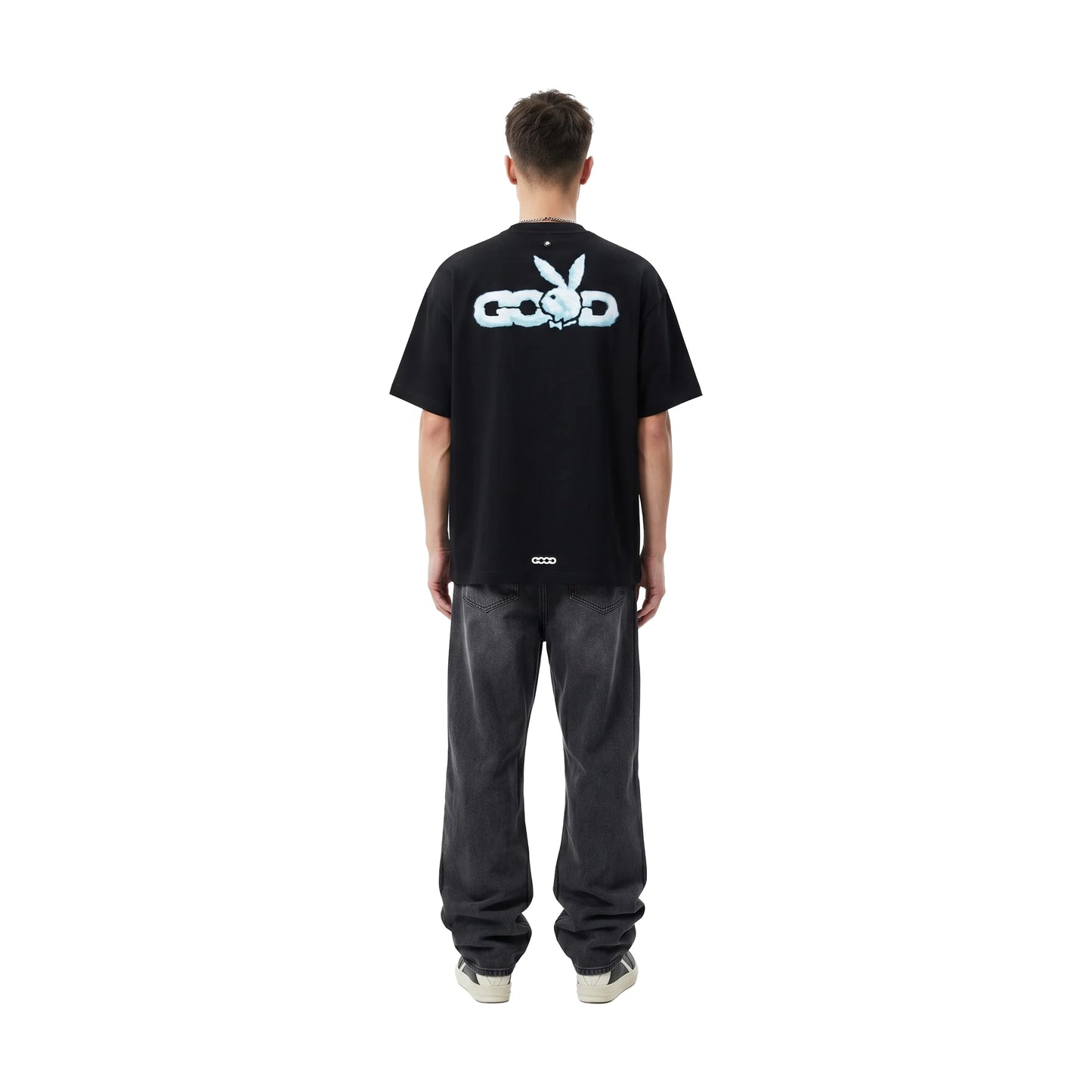 GOODBRAND x PLAYBOY Cloud Silhouette & Classic Puff Logo Tee Black (SS26)