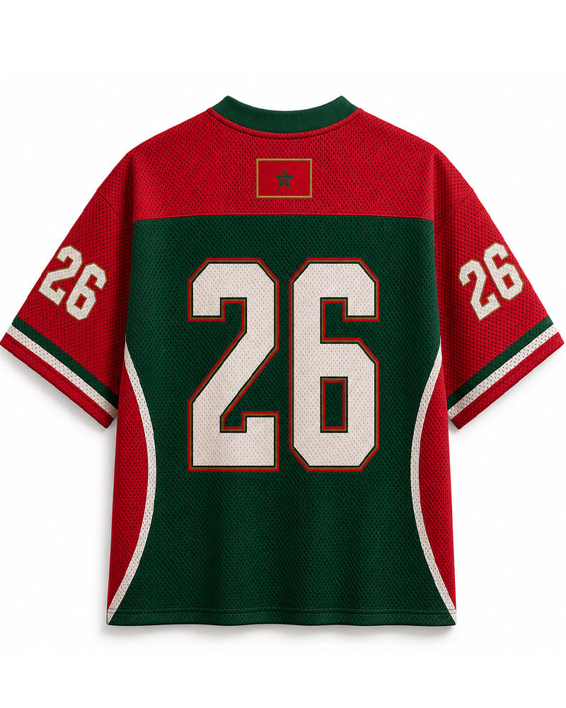 TheRetroTee Personalized Morocco Soccer Mesh Jersey