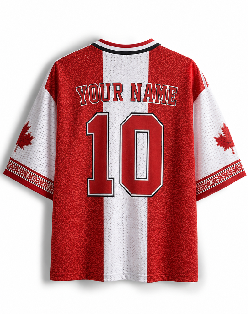 TheRetroTee Vintage Canada Football Heritage Mesh Jersey