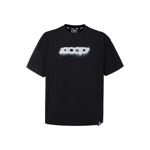 GOODBRAND Nebula Silver Print Rhinestone Tee Black (SS26)
