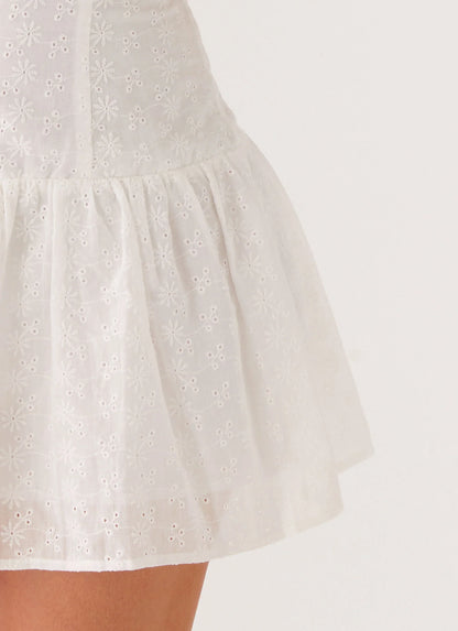 Palm Springs Mini Dress - White