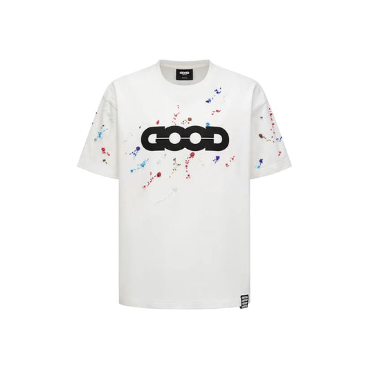 GOODBRAND Rainbow Candy Beads Logo Tee White (SS25)