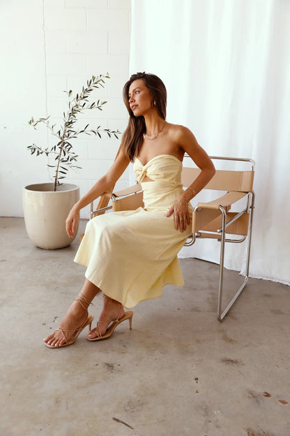 My Advice Maxi Dress Yellow