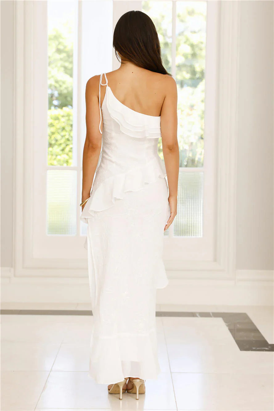 Embrace The Dream One Shoulder Midi Dress