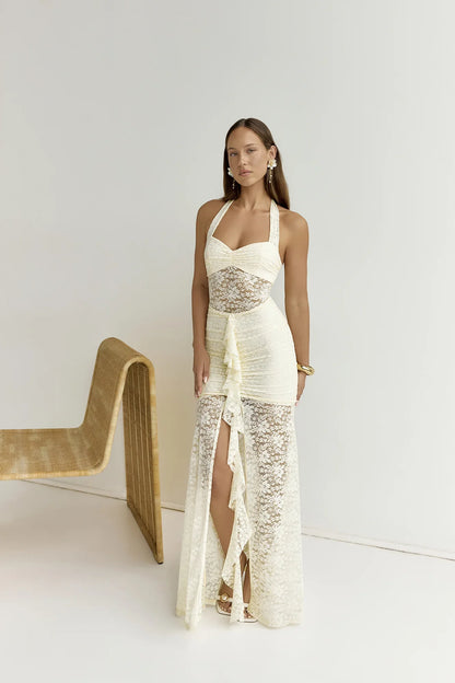 Annika Maxi Dress Lemon