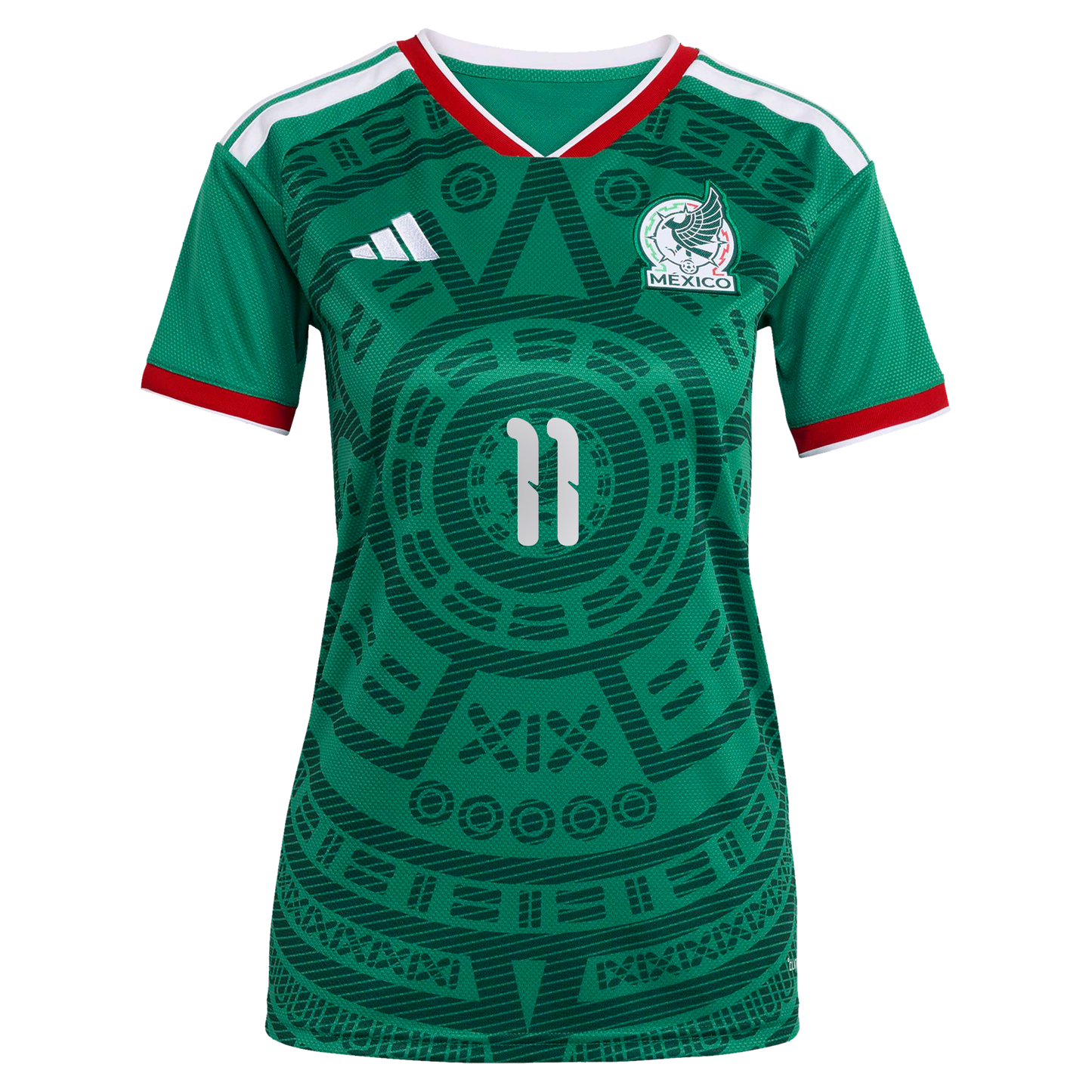 Santiago Gimenez Mexico National Team Women's 2026 Home Replica Jersey- Green