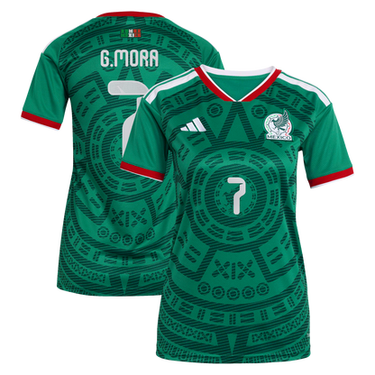 Gilberto Mora Mexico National Team Women's 2026 Home Replica Jersey- Green