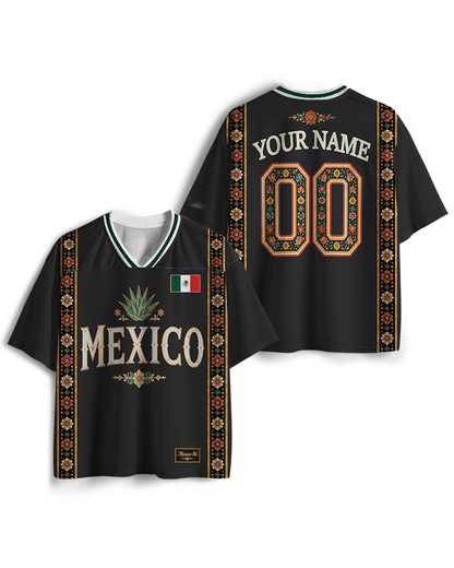 TheRetroTee Personalized Mexico Soccer Mesh Jersey