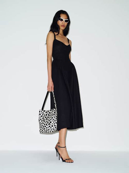 Petites Birdie Linen Dress