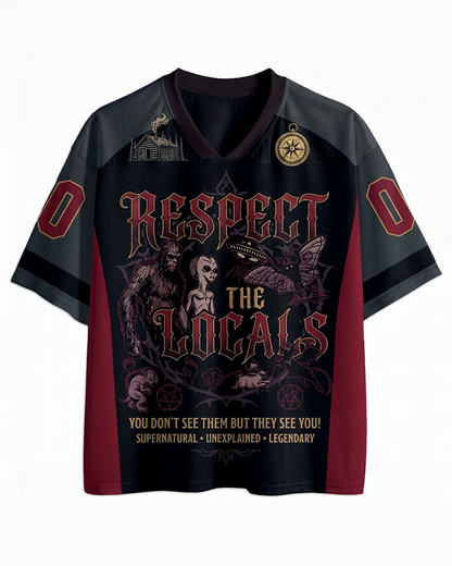TheRetroTee Respect  The  Locals 1970s Mesh Jersey