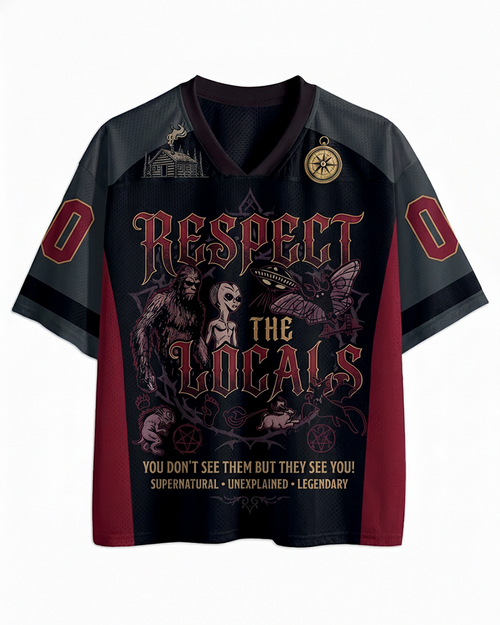 TheRetroTee Respect  The  Locals 1970s Mesh Jersey