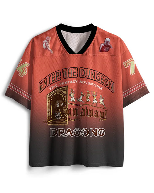 TheRetroTee Run Away 1970s Mesh Jersey