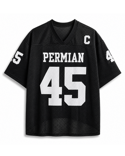 TheRetroTee Texas Sports Movie-Inspired #45 Black Football Mesh Jersey