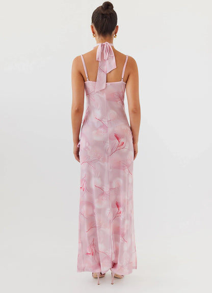 New Romantics Mesh Maxi Dress - Soft Pink