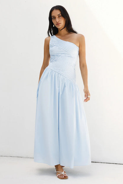 Seashell Moments One Shoulder Maxi Dress