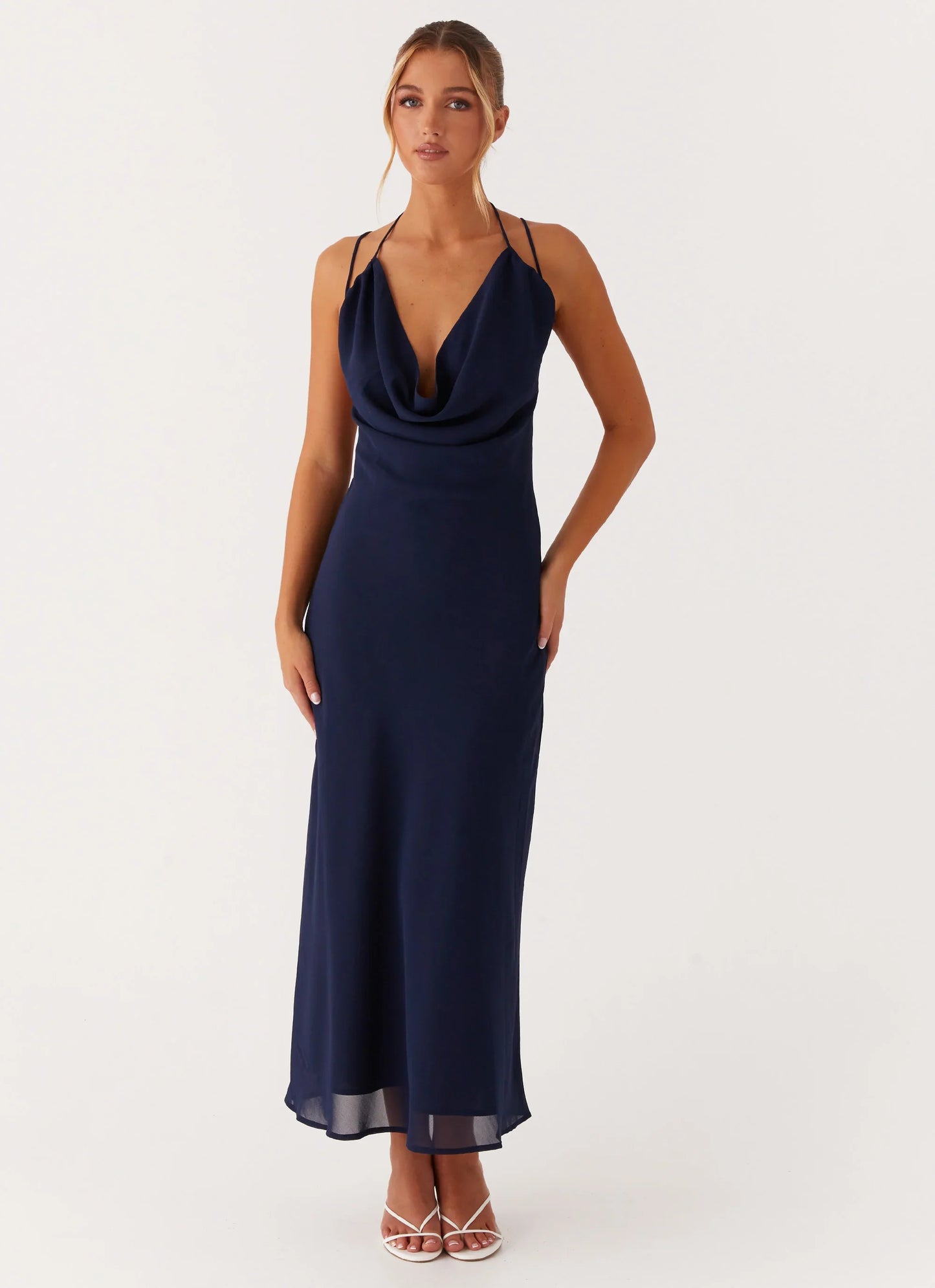 Clover Club Maxi Dress - Navy