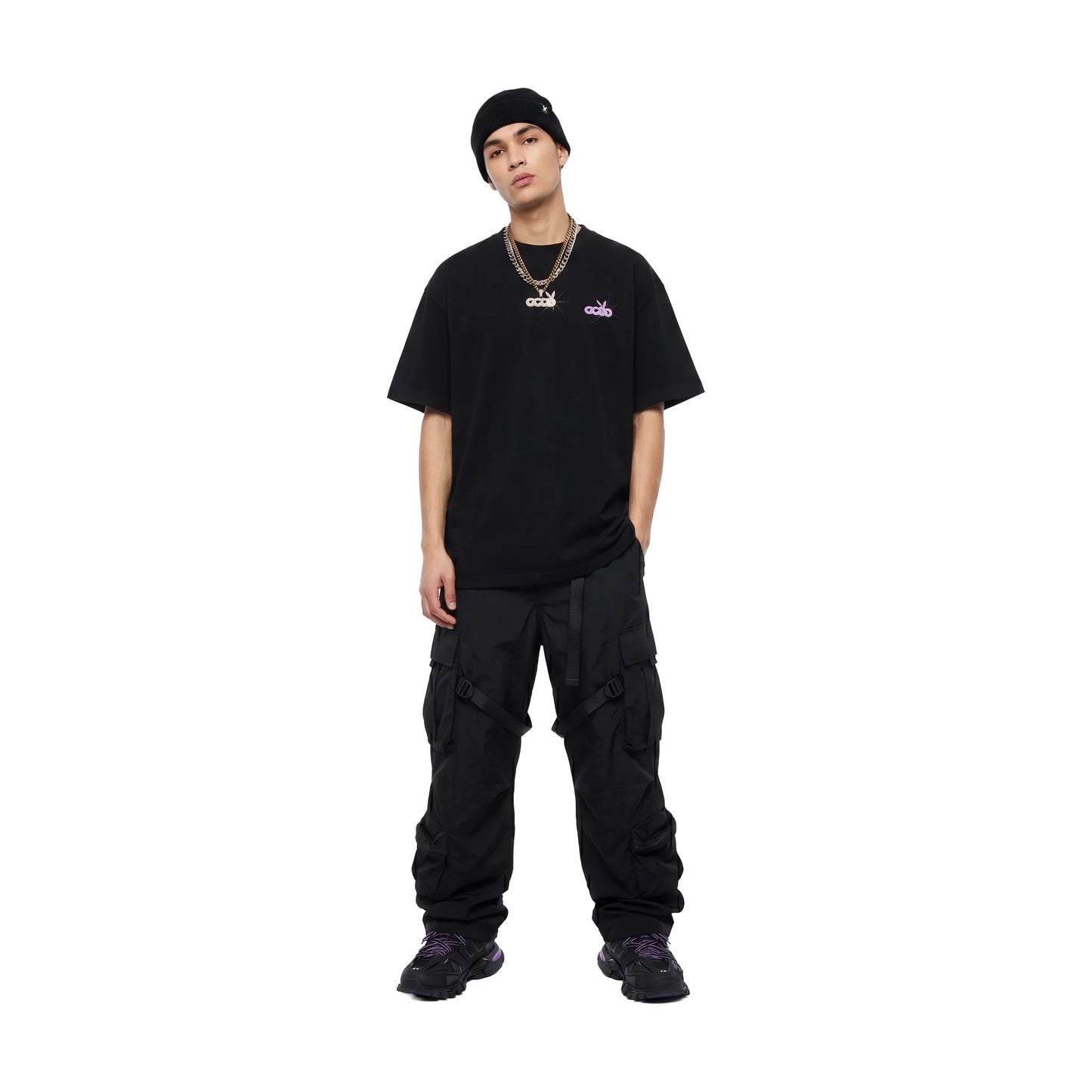 GOODBRAND x PLAYBOY Pin-up & Glitter Logo Tee Black (SS26)