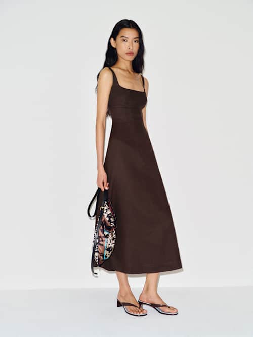 Petites Sabine Linen Dress