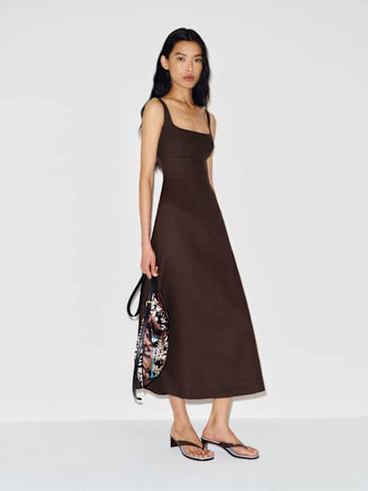 Petites Sabine Linen Dress