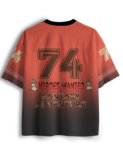 TheRetroTee Run Away 1970s Mesh Jersey
