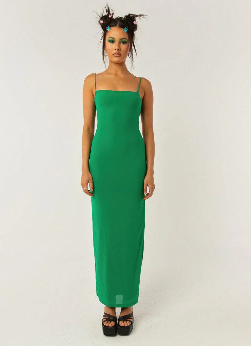 Heading West Maxi Dress - Jade Green