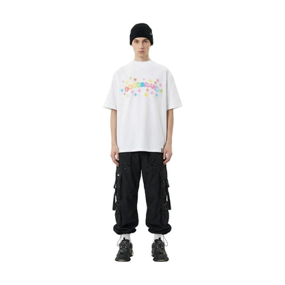 GOODBRAND Colourful Neon Floral Tee White (SS26)