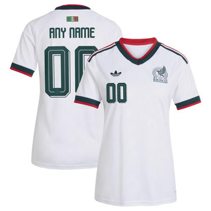 Mexico National Team Women's 2026 Away Replica Custom Jersey - White