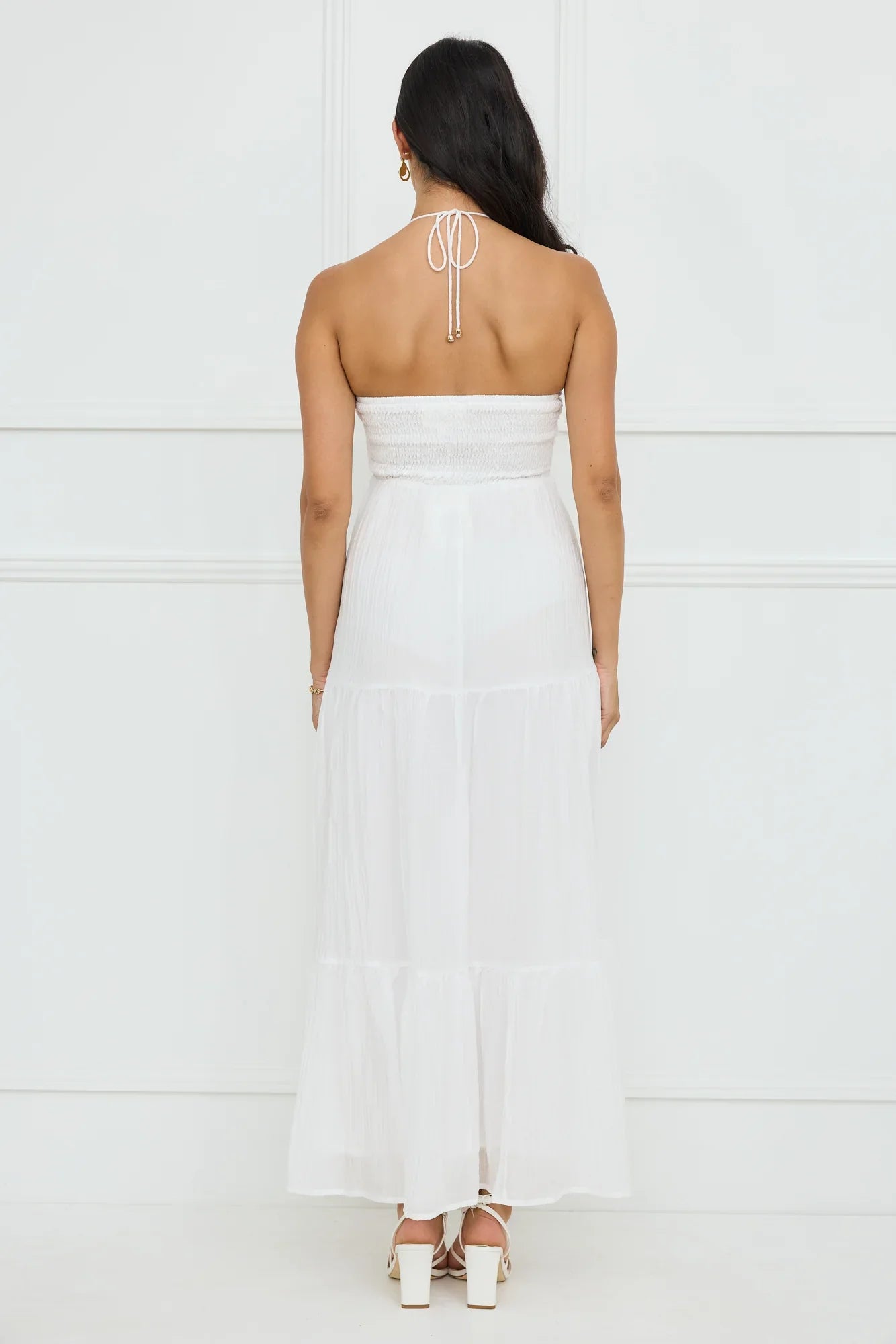 Sunshine Escape Halter Maxi Dress