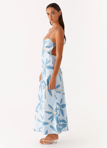 Alisha Midi Dress - Opulent Blue