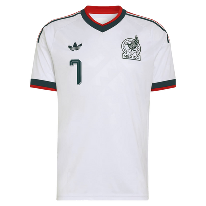 Gilberto Mora Mexico National Team 2026  Away Replica Jersey - White