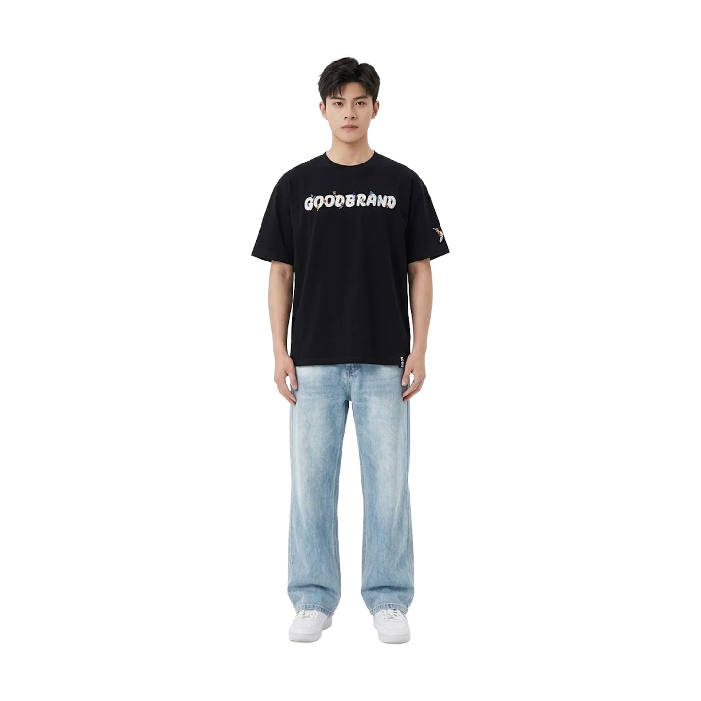 GOODBRAND Fun Ice Cream Pulp Embroidery Tee Black (SS26)