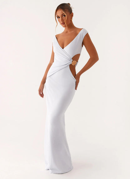 Romane Maxi Dress - Pale Blue