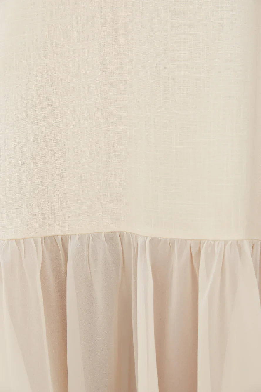 Island Rhythm Maxi Dress Beige