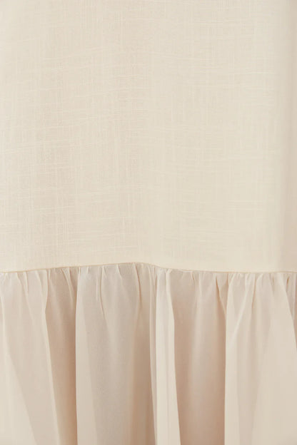Island Rhythm Maxi Dress Beige