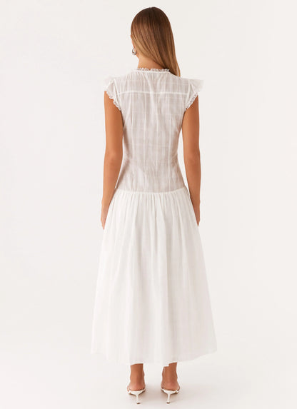 Genevieve Midi Dress - White