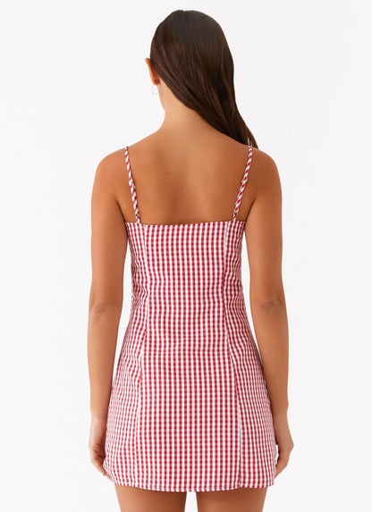 Bellissima Bustier Mini Dress - Red