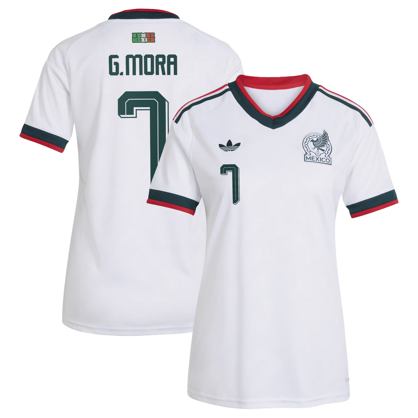 Gilberto Mora Mexico National Team Women's 2026 Away Replica Jersey- White
