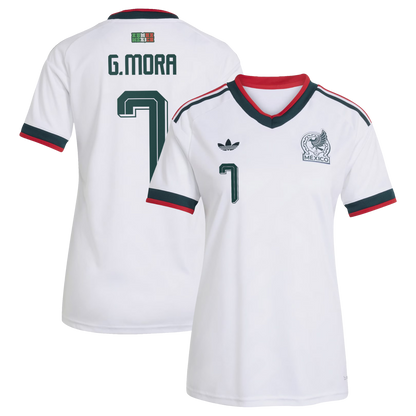 Gilberto Mora Mexico National Team Women's 2026 Away Replica Jersey- White