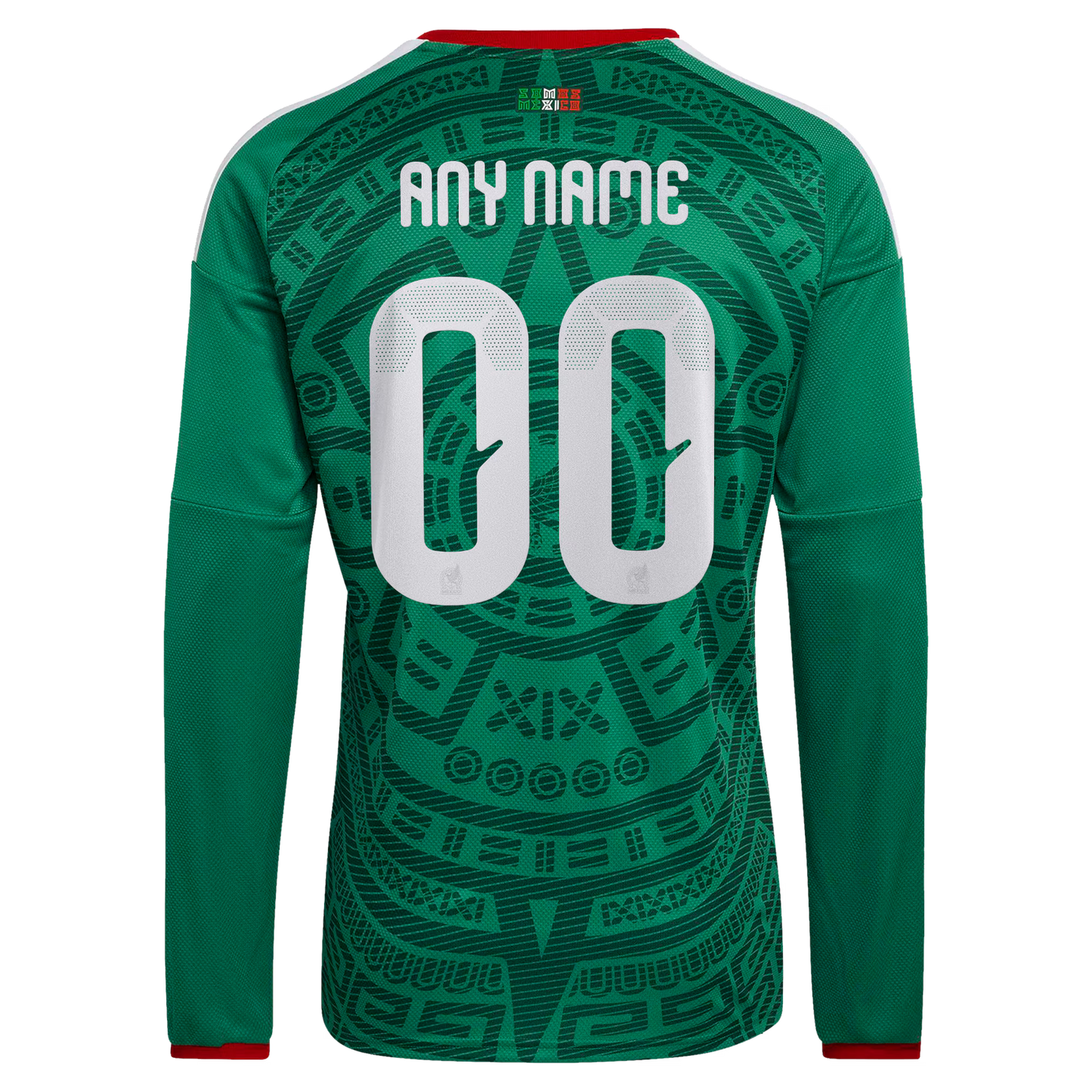 Mexico National Team 2026 Home Replica Long Sleeve Custom Jersey - Green