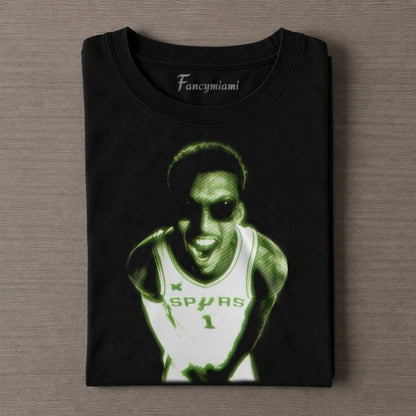 San Antonio Spurs Victor Wembanyama Wemby Alien – Vintage Washed Graphic T-Shirt