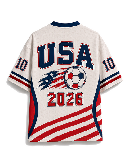 TheRetroTee USA Classic Soccer Mesh Jersey