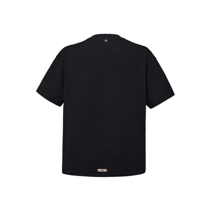 GOODBRAND Slogan Champagne Fragment Tee Black (SS26)